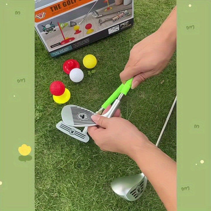 Amtn Club | Set de Golf Enfant Réglable avec Cibles d’Entraînement