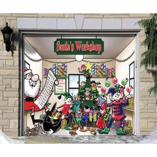 Amtn Club | Magie de Porte de Garage Festive Édition Noël – Décoration Murale et Extérieure Festive pour Ambiance de Fêtes