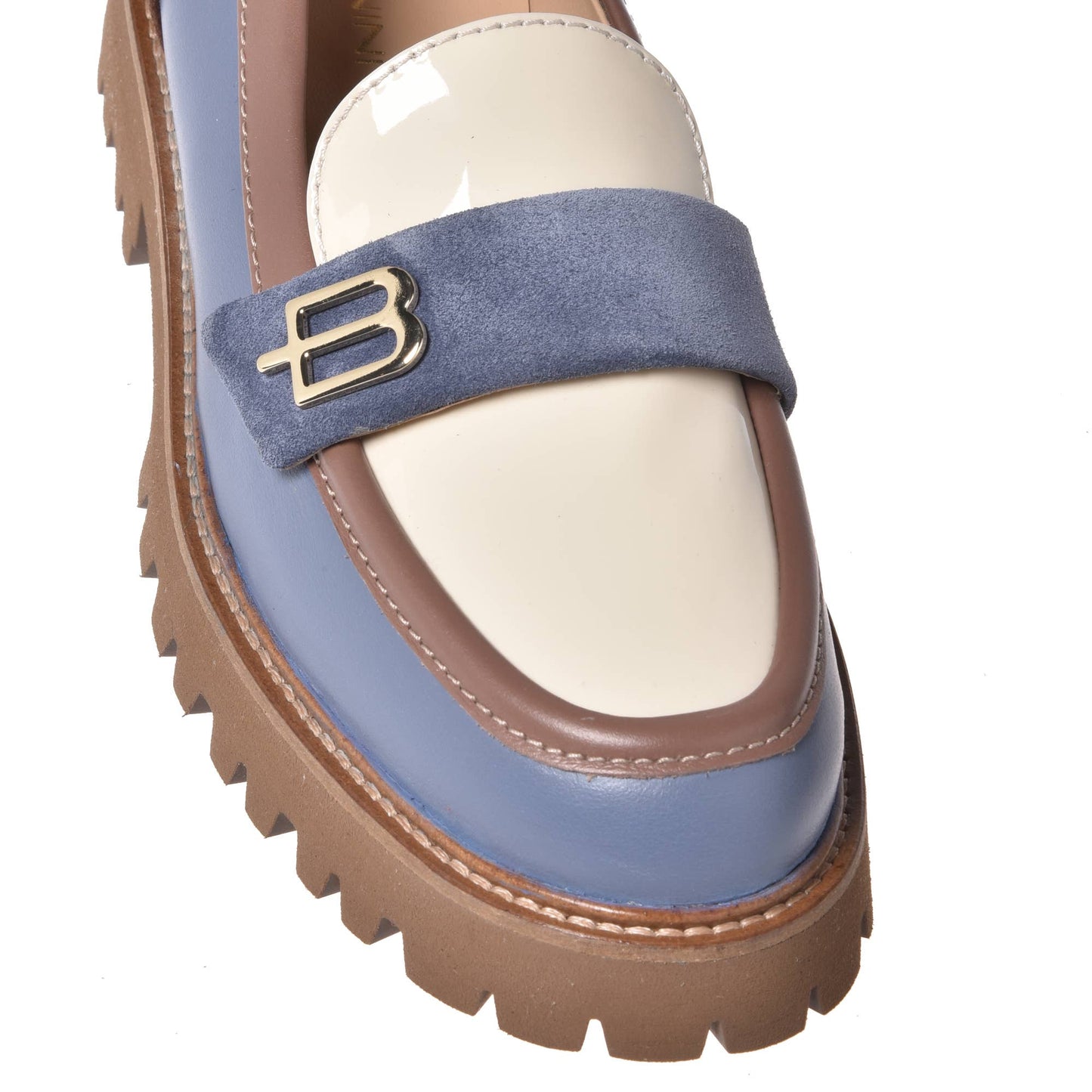 Mocassins Baldinini d'Amtnclub en cuir gris