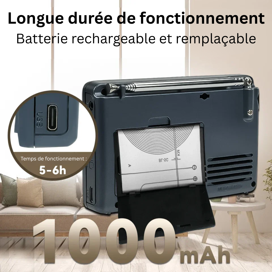 Amtn Club | Radio Portable Compacte Multifonction – EchoWave