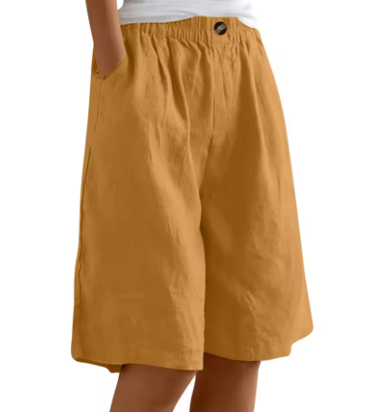 Amtn Club | Renee Short Confort Femme – Short Taille Haute Décontracté Léger et Respirant pour Été Confort Quotidien