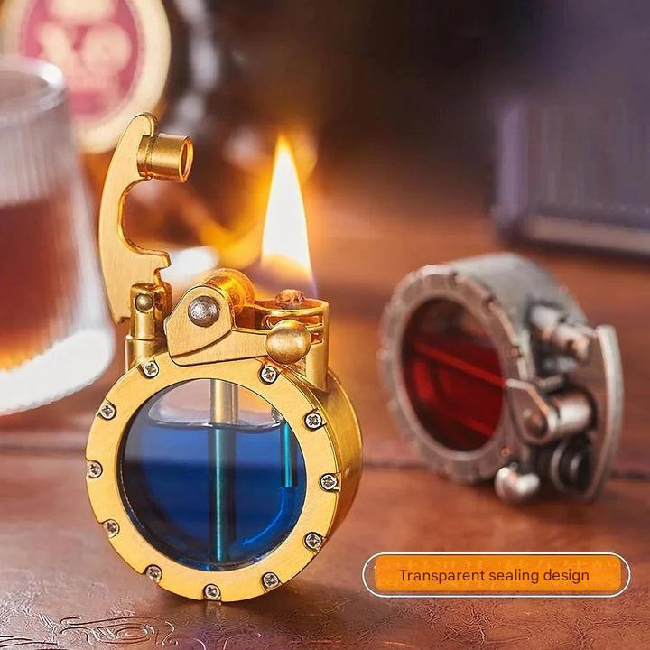 Amtn Club | Briquet Ancien Transparent à Pierre – FlintAura