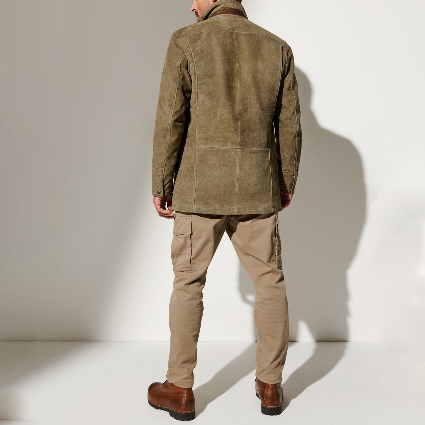 Amtn Club | Veste Homme Vintage en Suède avec Doublure – Noam