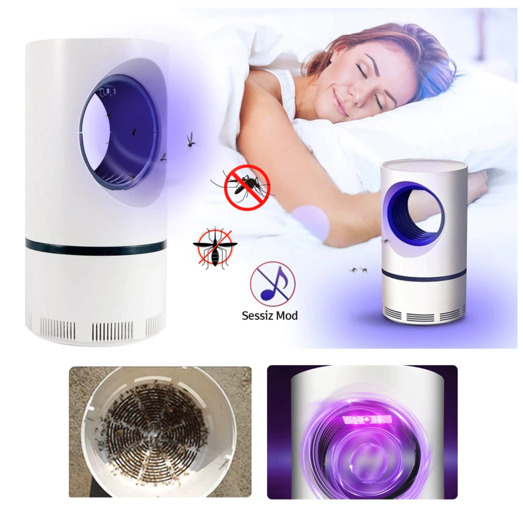 Amtn Club | Lampe Anti-Moustiques Minimaliste Bowlift – Piège à Insectes LED Silencieux, Répulsif et Capture de Moustiques pour Intérieur (Design Moderne et Sans Produits Chimiques)