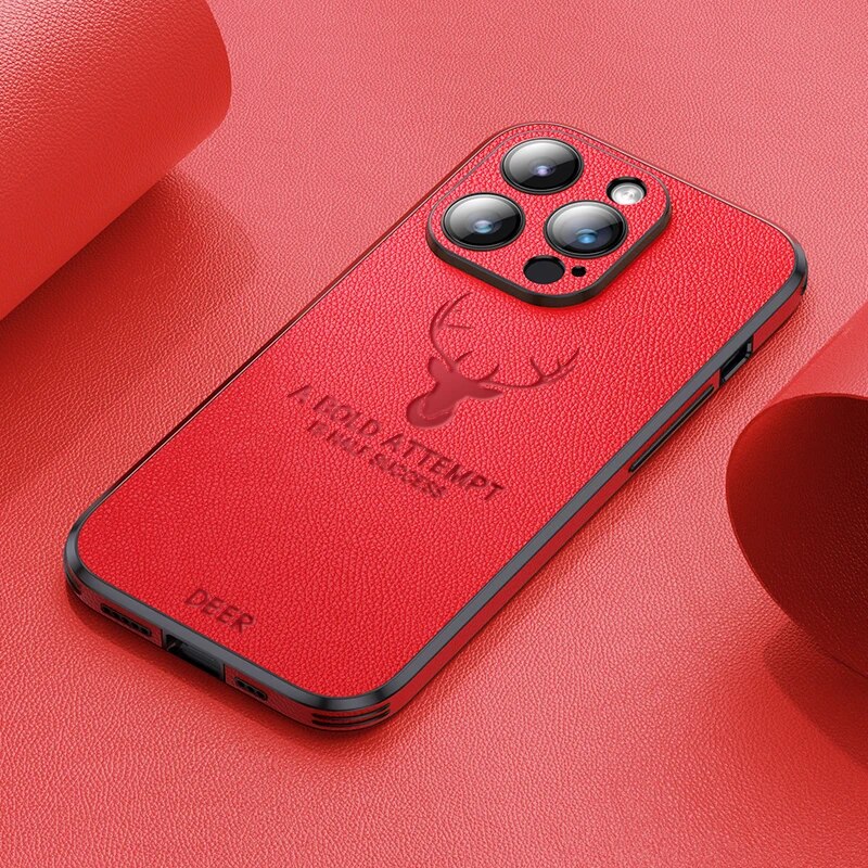 Amtn Club | Coque iPhone Luxe en Cuir de Cerf – Veltro