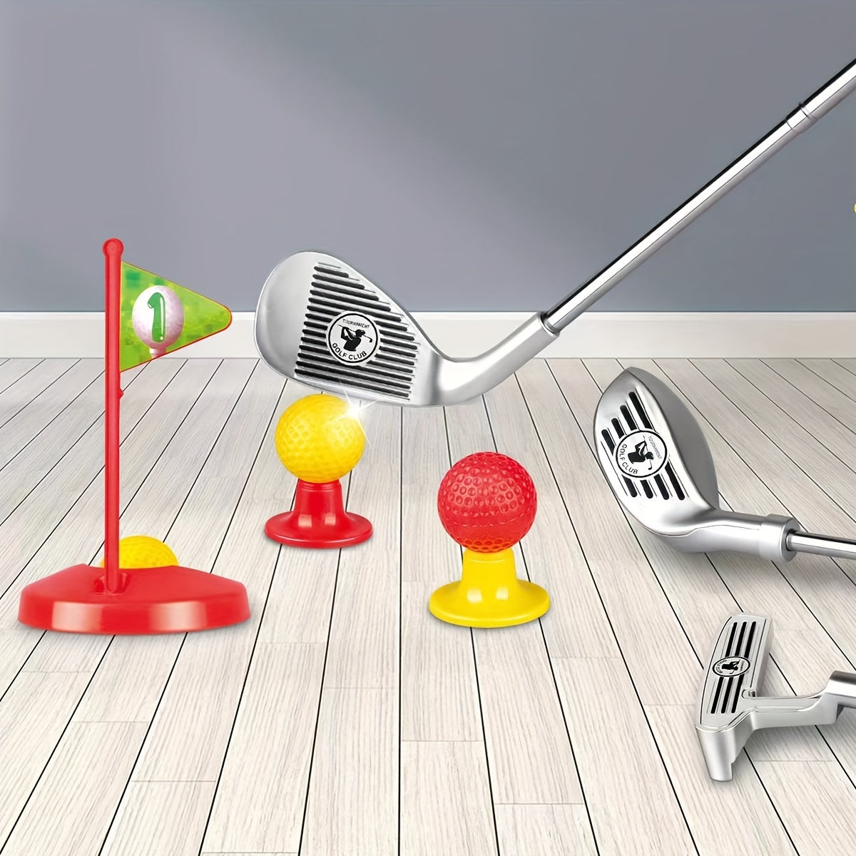 Amtn Club | Set de Golf Enfant Réglable avec Cibles d’Entraînement