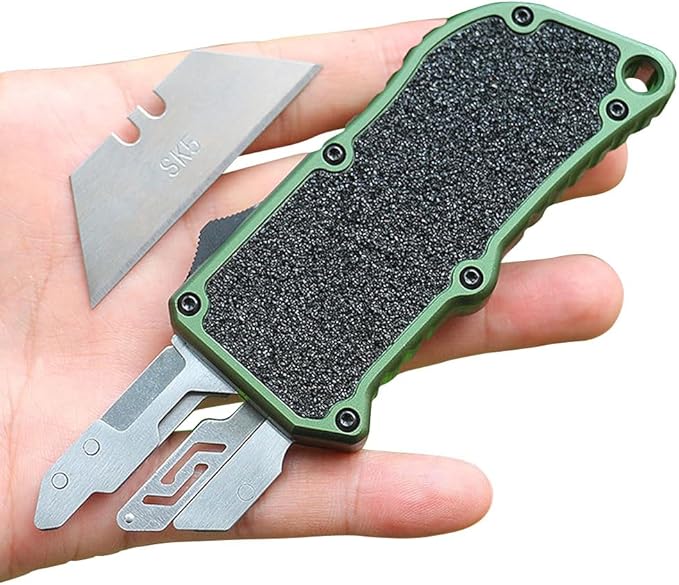 Amtn Club | AeroBlade Couteau Utilitaire de Précision en Aluminium Haute Performance – Cutter Professionnel Robuste et Ergonomique Polyvalent
