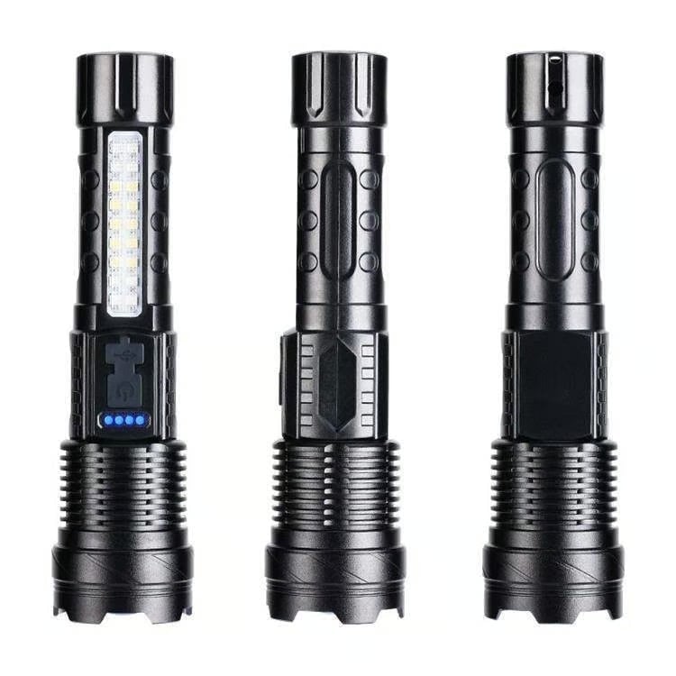 Lampe de poche laser blanche avec éclairage extérieur et lumière de travail latérale COB | Amtn Club