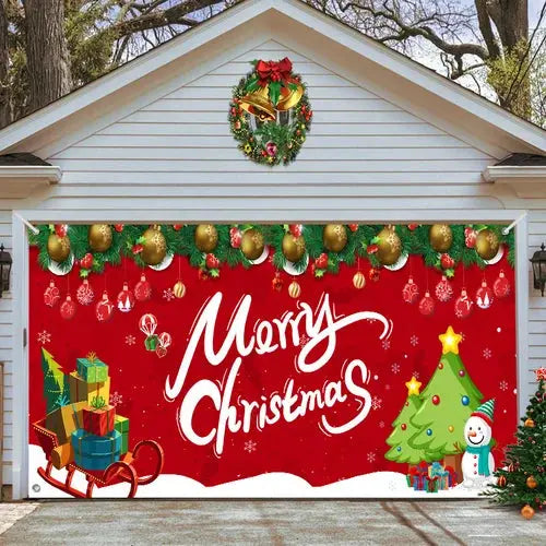 Amtn Club | Magie de Porte de Garage Festive Édition Noël – Décoration Murale et Extérieure Festive pour Ambiance de Fêtes