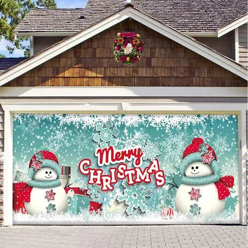 Amtn Club | Magie de Porte de Garage Festive Édition Noël – Décoration Murale et Extérieure Festive pour Ambiance de Fêtes