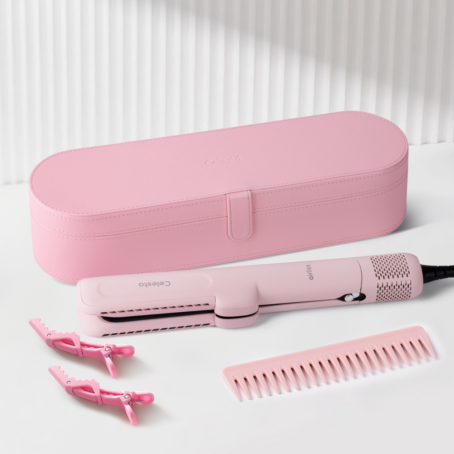 Amtn Club | Lisseur Séchant 2-en-1 Rose – AirLiss Celesta