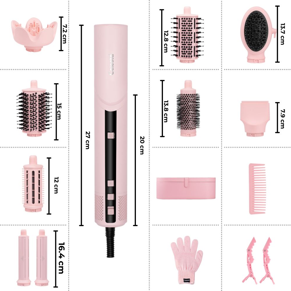 Amtn Club | Sèche-Cheveux AirStyler 9-en-1 Rose – Celesta