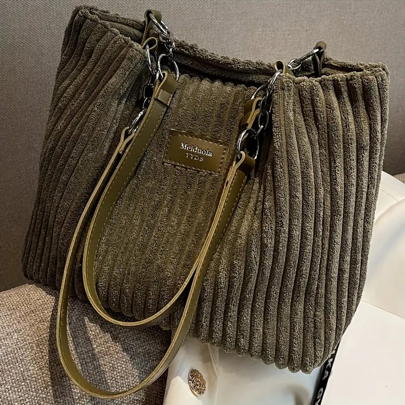 Amtn Club | Sac à Bandoulière en Velours Côtelé – Amelia