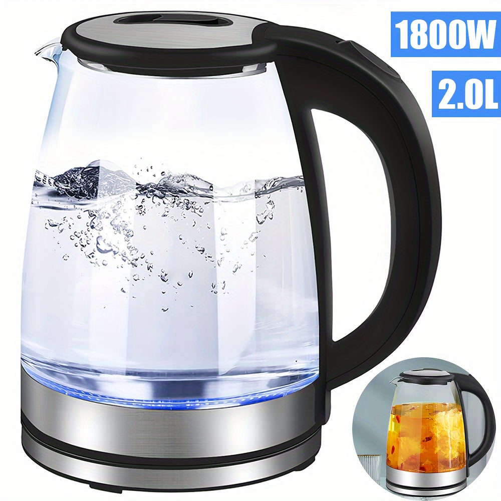 Amtn Club | Bouilloire Électrique en Verre LED 2L – AquaElegance