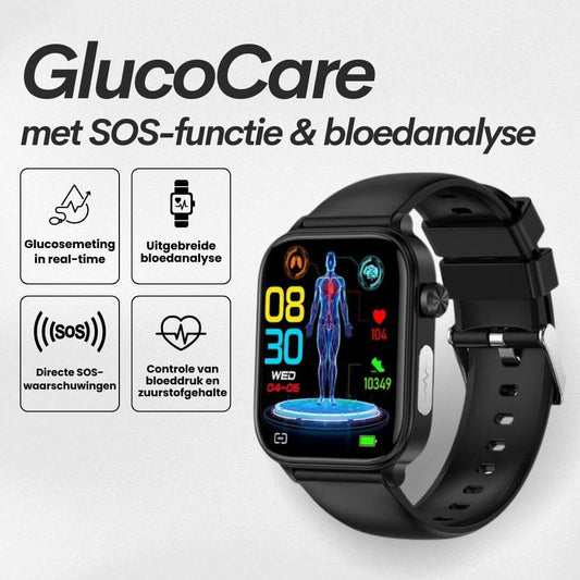 Amtn Club | Montre Connectée Santé GlucoCare SOS avec Détection de Chute