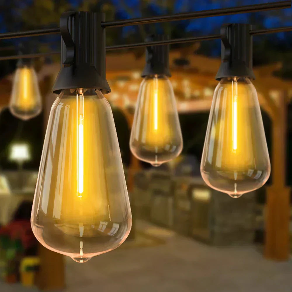 Amtn Club | Guirlande LED Étanche Extérieure – LumiGlow
