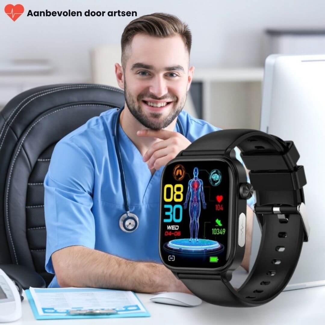 Amtn Club | Montre Connectée Santé GlucoCare SOS avec Détection de Chute
