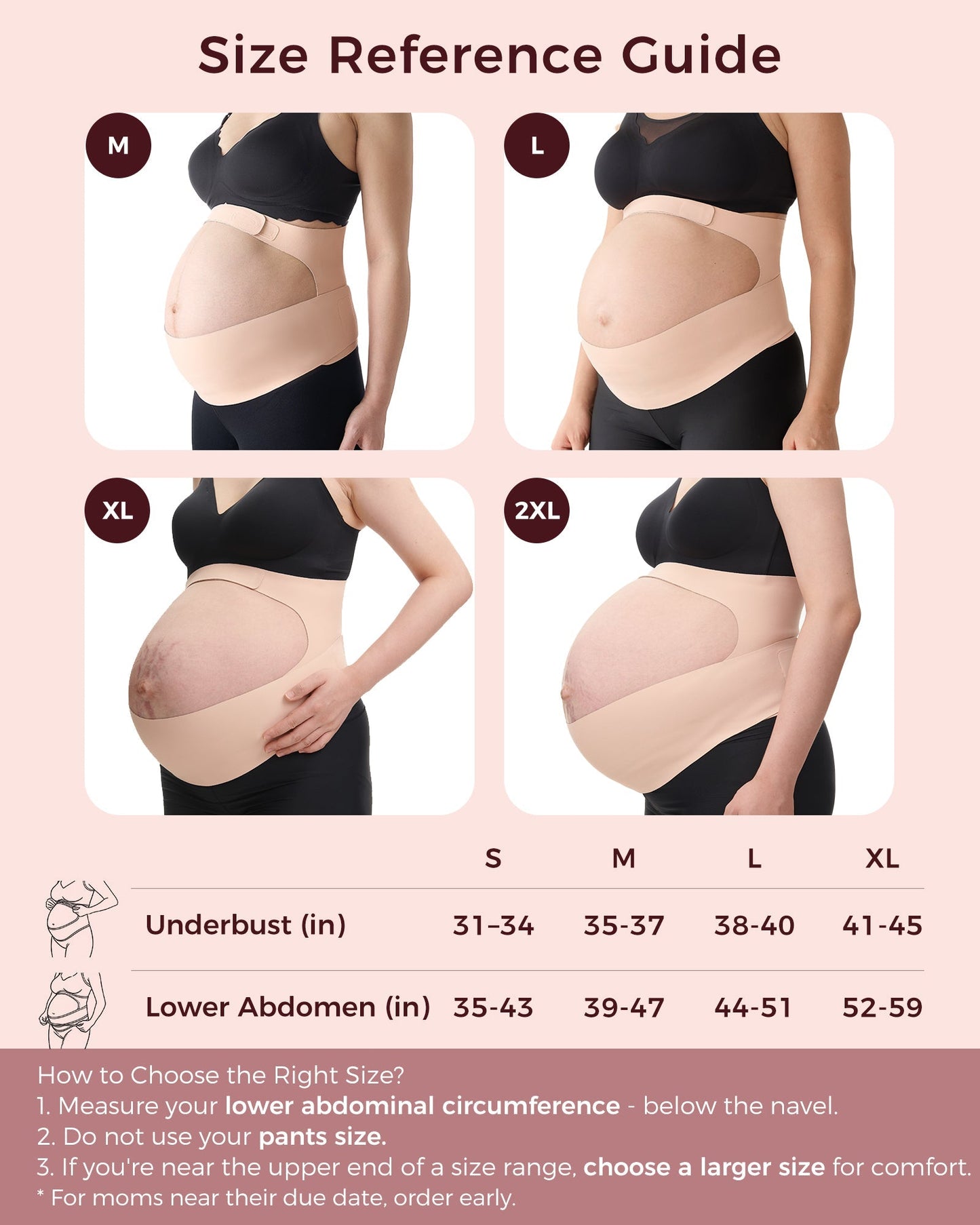 Ceinture de grossesse ergonomique pour soutien du ventre et du dos Momcozy