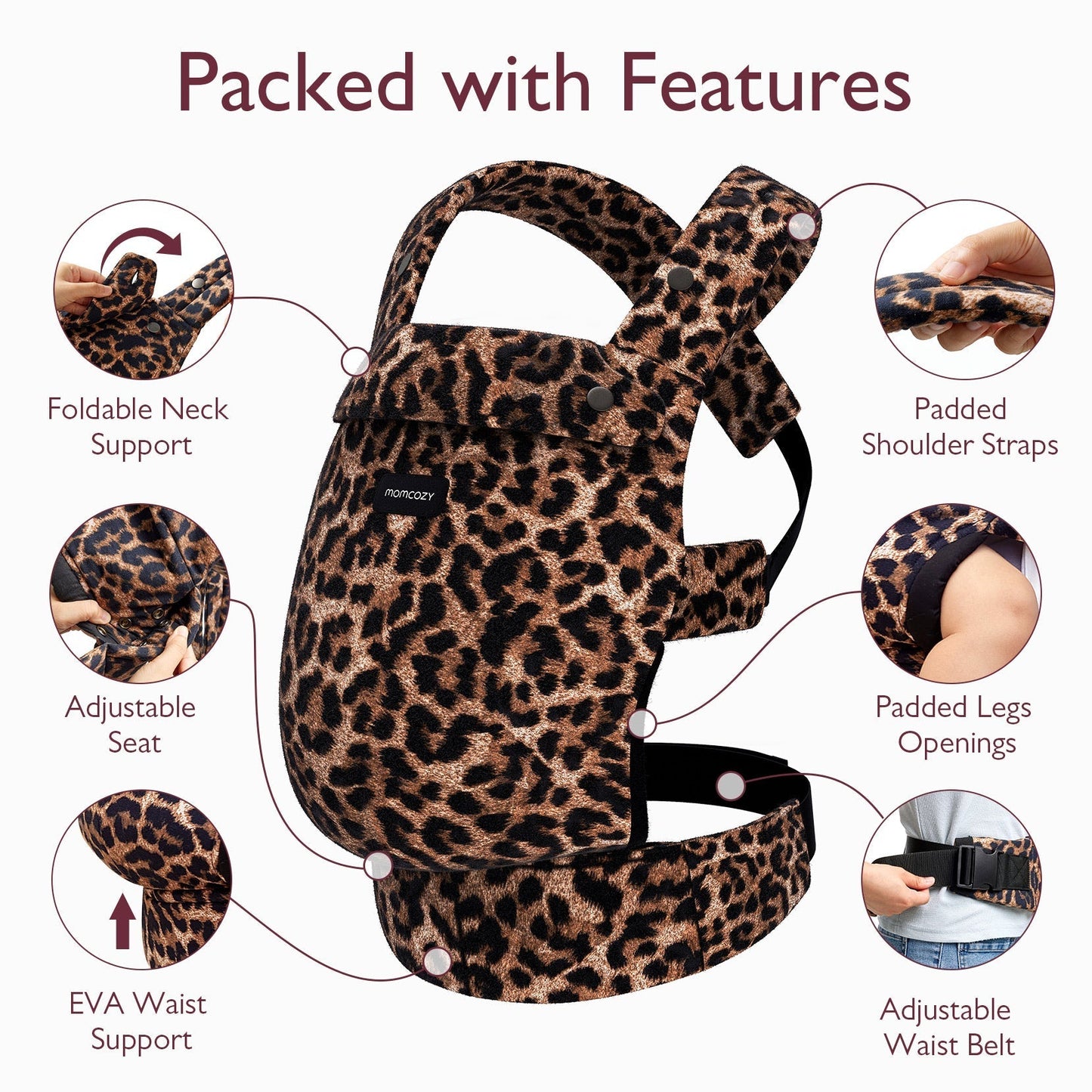 Porte-bébé Momcozy PureHug - Ergonomique, confortable & léger
