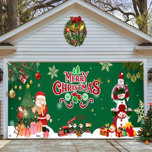 Amtn Club | Magie de Porte de Garage Festive Édition Noël – Décoration Murale et Extérieure Festive pour Ambiance de Fêtes