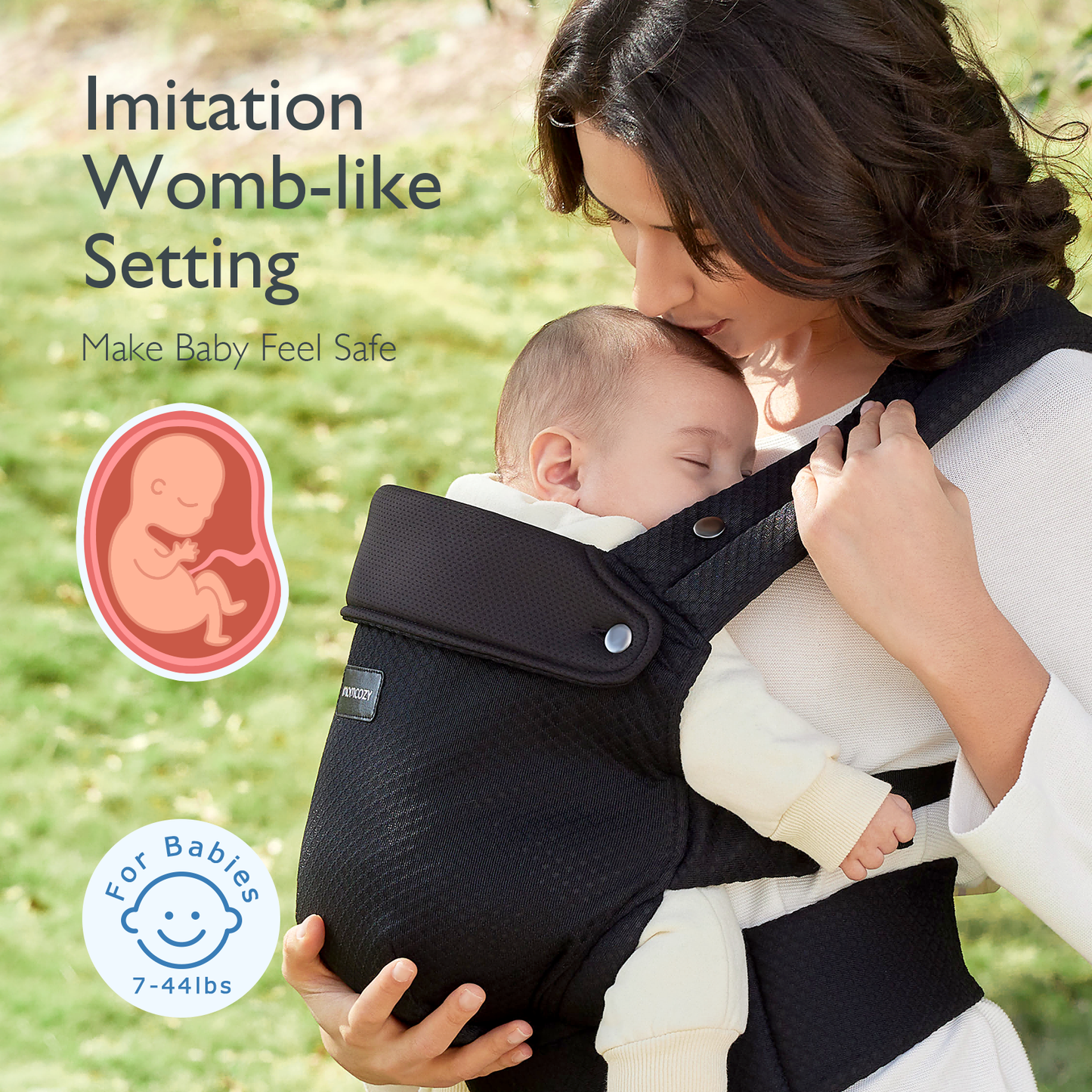 Porte-bébé Momcozy PureHug - Ergonomique, confortable & léger