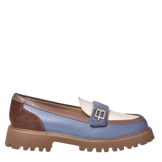 Mocassins Baldinini d'Amtnclub en cuir gris