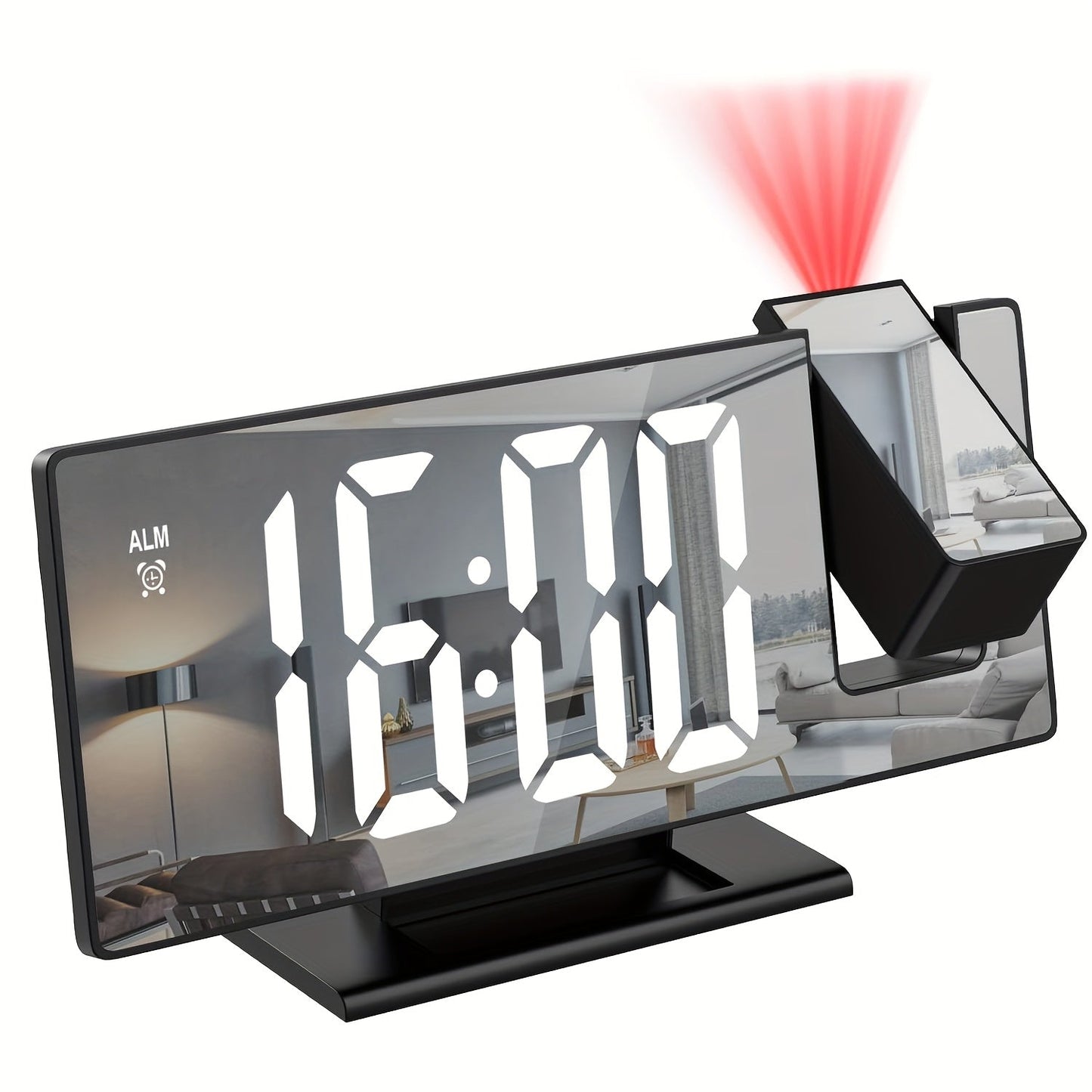 Amtn Club | Réveil LED avec Projection 180° & Fonction Snooze