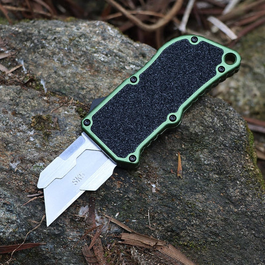 Amtn Club | AeroBlade Couteau Utilitaire de Précision en Aluminium Haute Performance – Cutter Professionnel Robuste et Ergonomique Polyvalent
