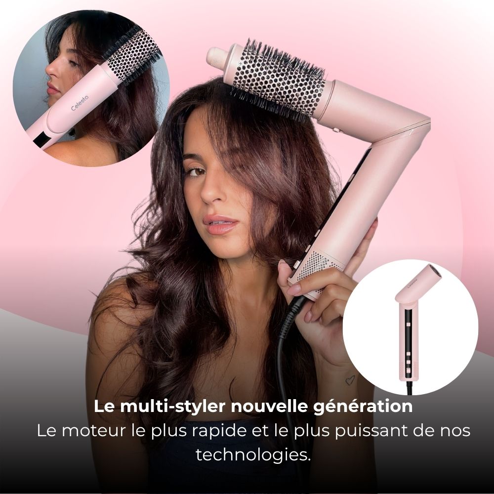Amtn Club | Sèche-Cheveux AirStyler 9-en-1 Rose – Celesta