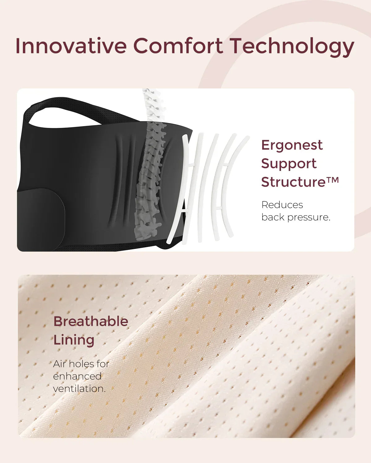 Ceinture de grossesse ergonomique pour soutien du ventre et du dos Momcozy