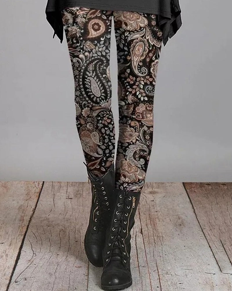 Amtn Club | Leggings Bohème Rétro à Imprimés Ethniques – Ziva