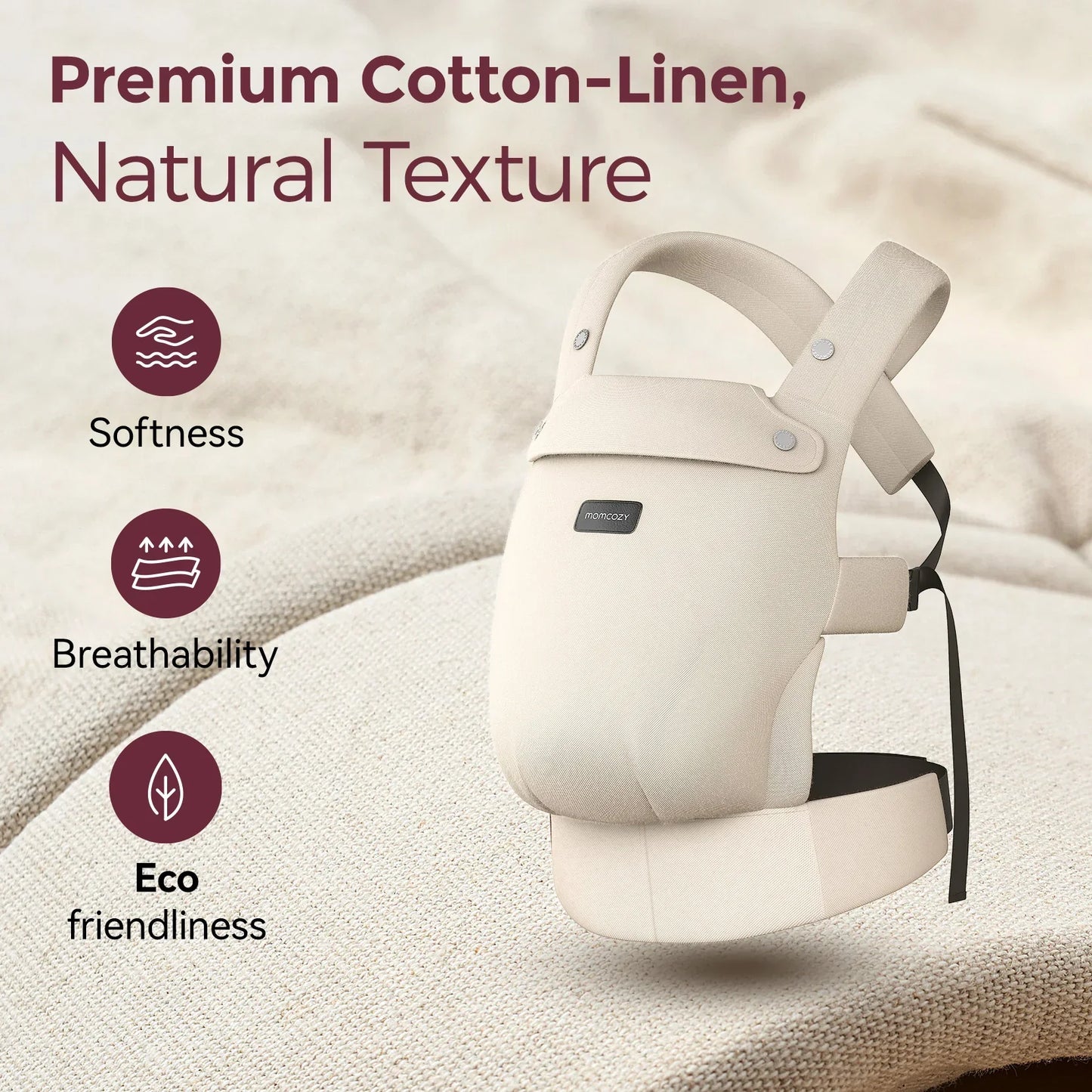 Porte-bébé Momcozy PureHug - Ergonomique, confortable & léger