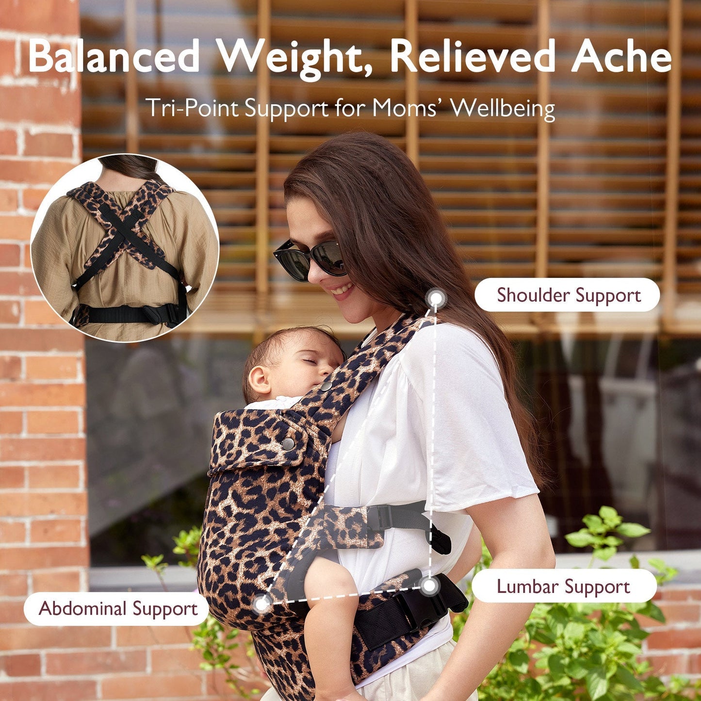 Porte-bébé Momcozy PureHug - Ergonomique, confortable & léger