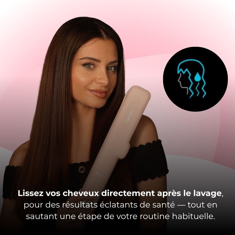 Amtn Club | Lisseur Séchant 2-en-1 Rose – AirLiss Celesta