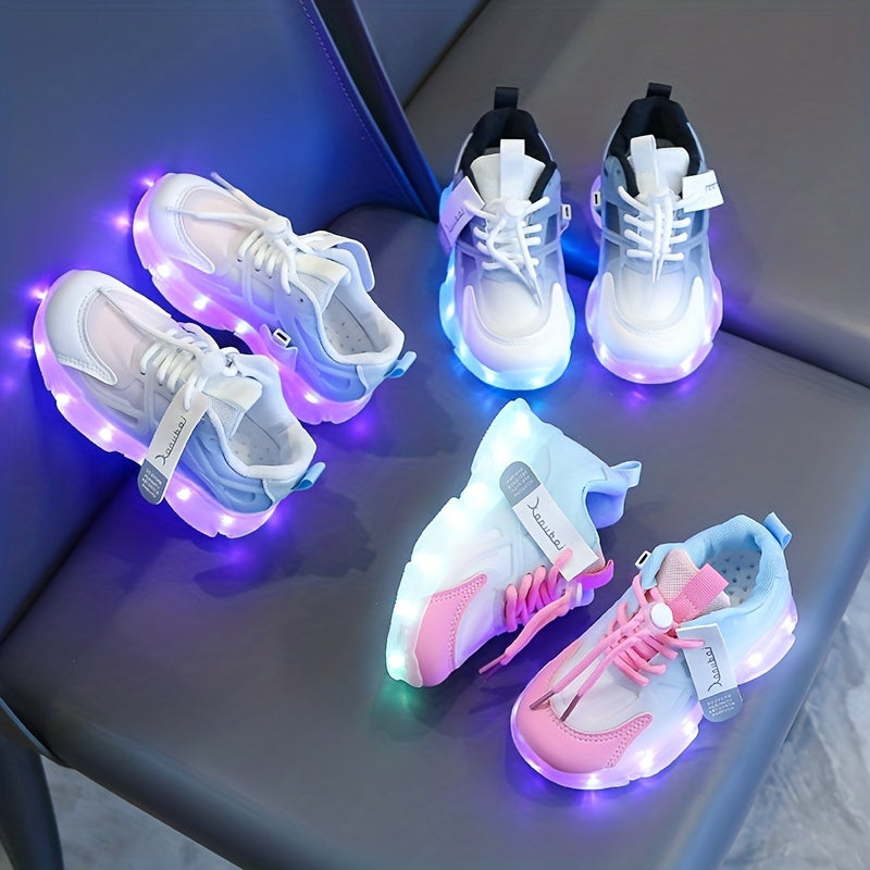 Amtn Club | Baskets Lumineuses LED pour Enfants – Colorées & Fun