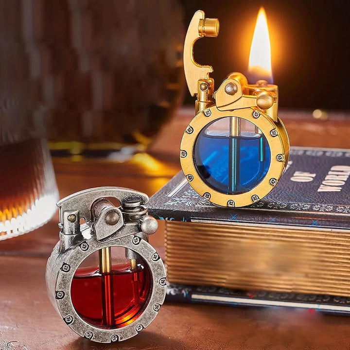 Amtn Club | Briquet Ancien Transparent à Pierre – FlintAura