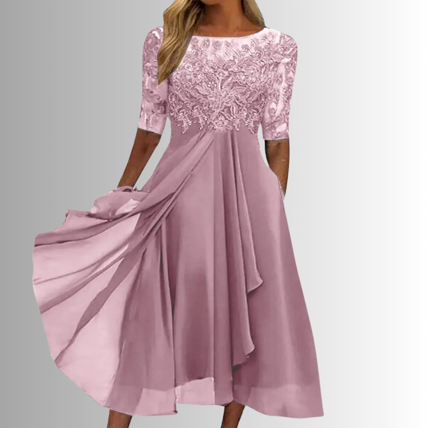 Amtn Club | Rhonda Robe en Dentelle Élégante Femme – Robe Chic et Raffinée pour Soirées & Occasions Spéciales