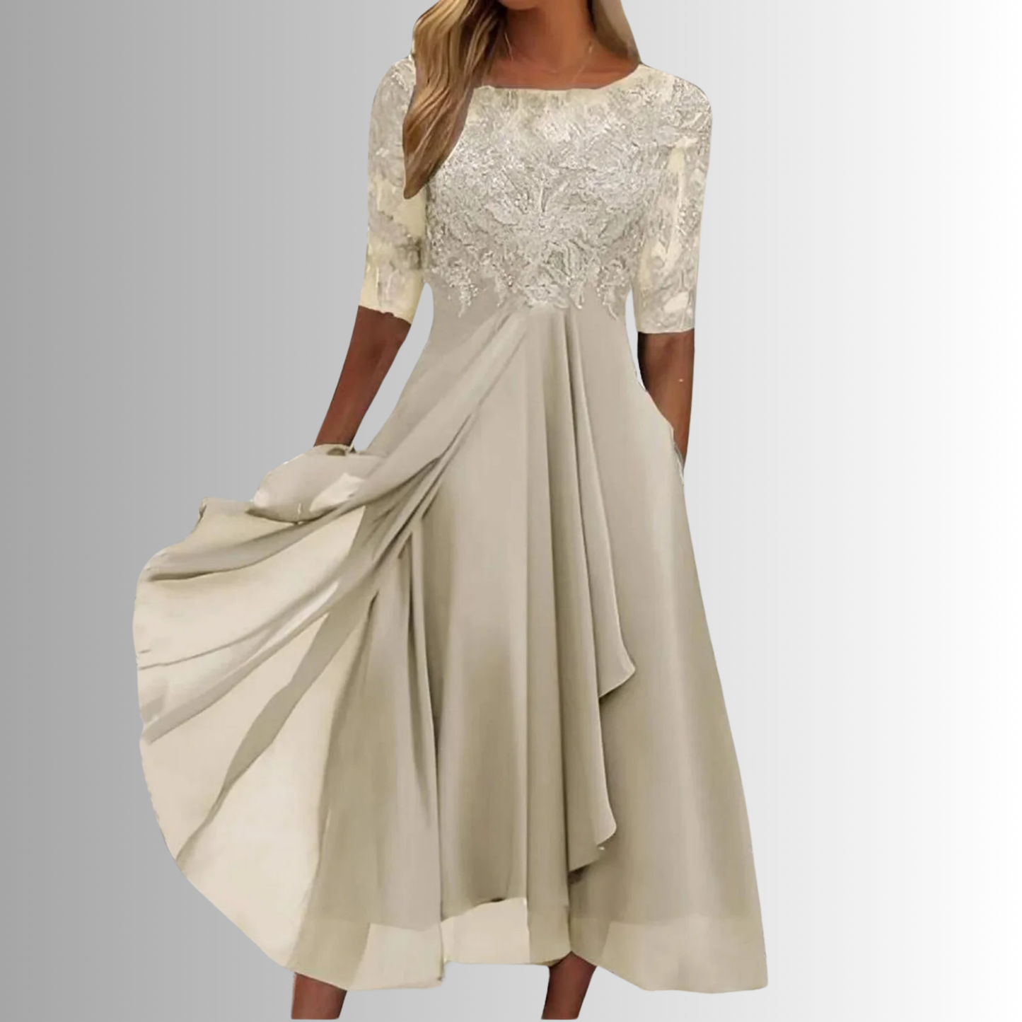 Amtn Club | Rhonda Robe en Dentelle Élégante Femme – Robe Chic et Raffinée pour Soirées & Occasions Spéciales