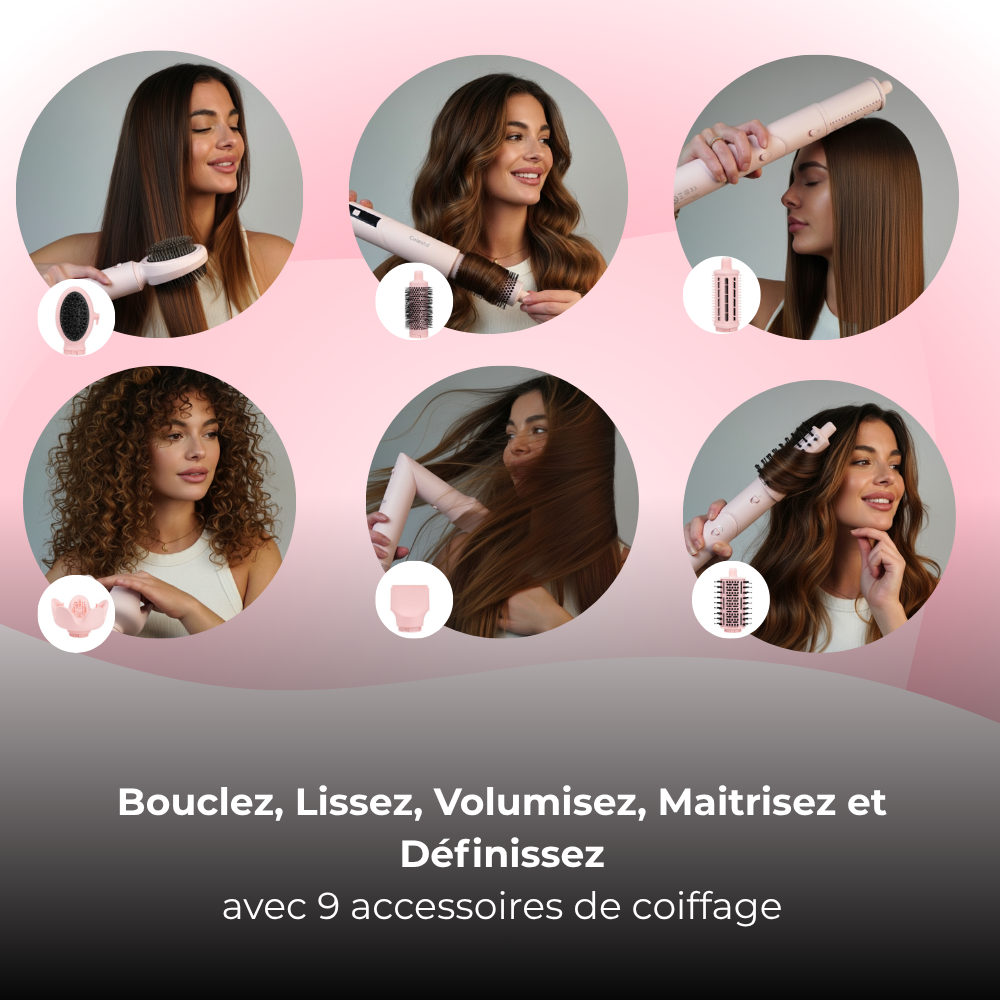 Amtn Club | Sèche-Cheveux AirStyler 9-en-1 Rose – Celesta