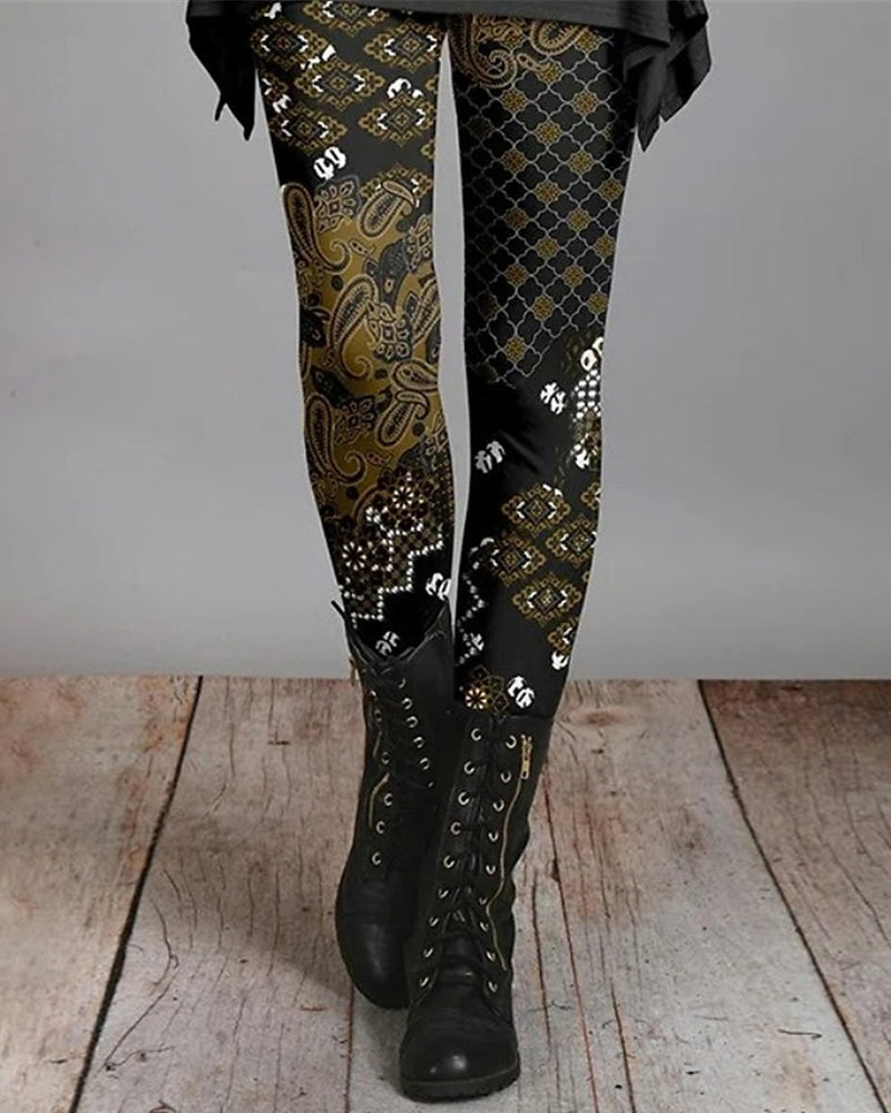 Amtn Club | Leggings Bohème Rétro à Imprimés Ethniques – Ziva