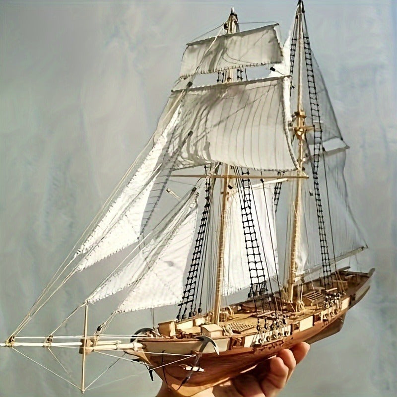 Amtn Club | Puzzle 3D Bateau à Voile en Bois Classique – Modèle Détaillé