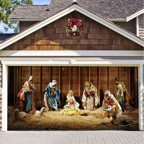 Amtn Club | Magie de Porte de Garage Festive Édition Noël – Décoration Murale et Extérieure Festive pour Ambiance de Fêtes