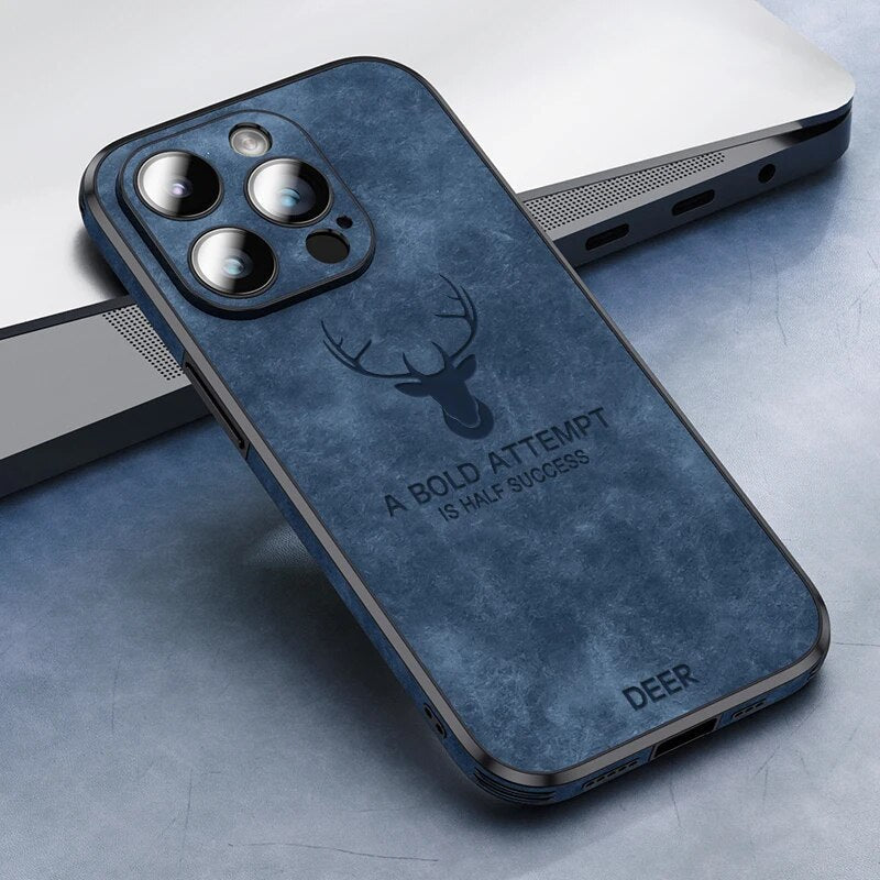Amtn Club | Coque iPhone Luxe en Cuir de Cerf – Veltro