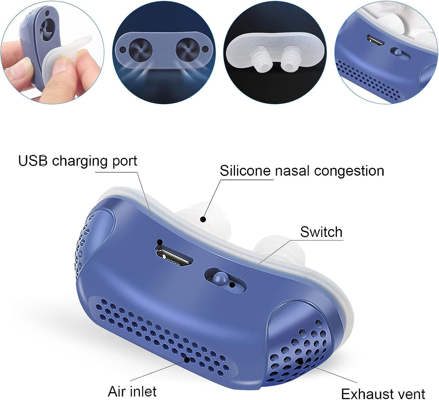Amtn Club | Appareil Micro CPAP Anti-Ronflement Compact