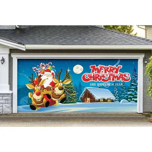 Amtn Club | Magie de Porte de Garage Festive Édition Noël – Décoration Murale et Extérieure Festive pour Ambiance de Fêtes