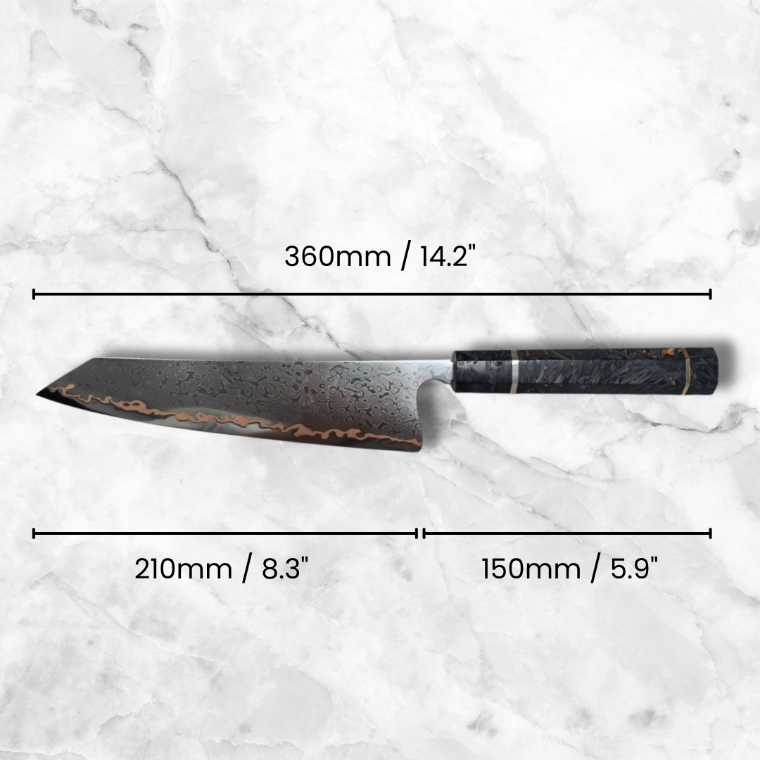 Amtn Club | Homura Kiritsuke – Couteau Japonais Premium Polyvalent en Acier Damassé VG-10 pour Découpe de Précision Professionnelle
