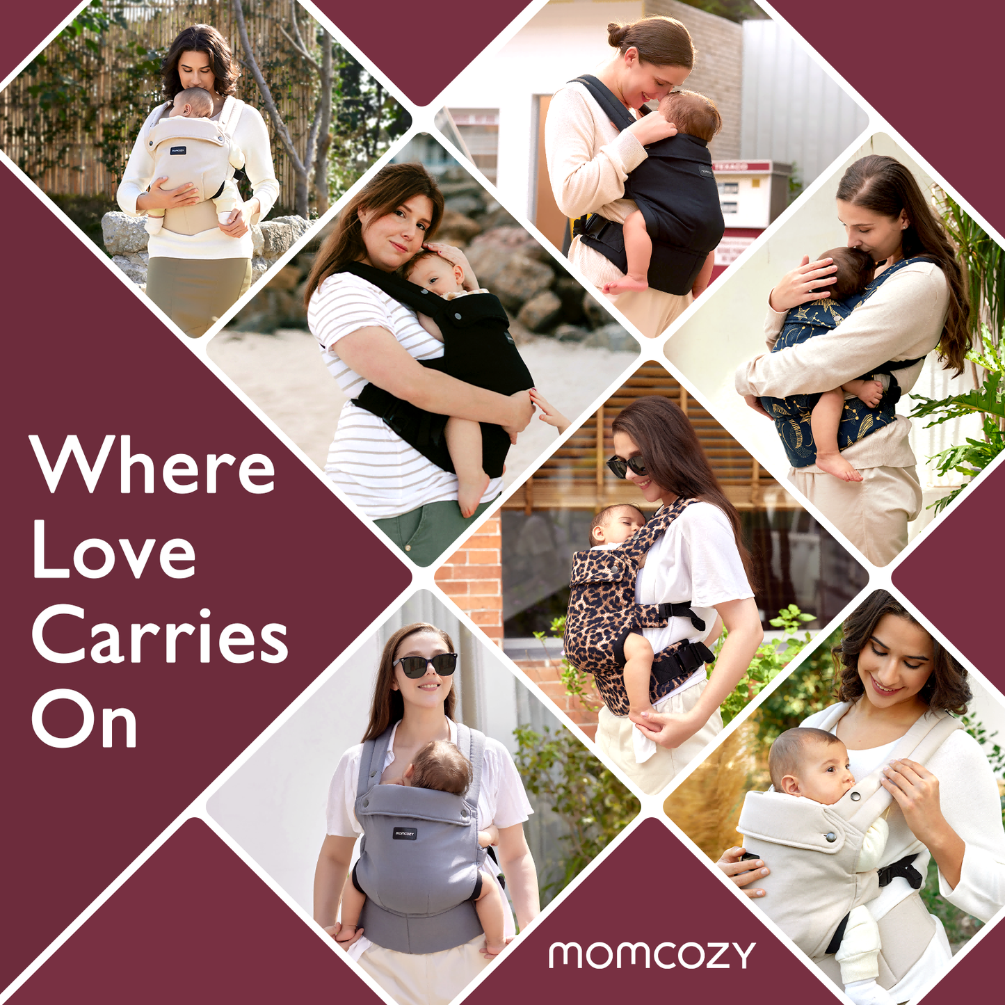 Porte-bébé Momcozy PureHug - Ergonomique, confortable & léger
