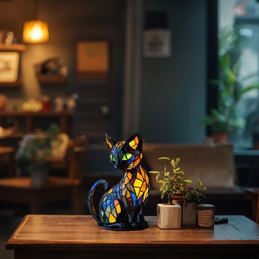 Lampe Chat Lumineuse Artisanale – Amtn Club