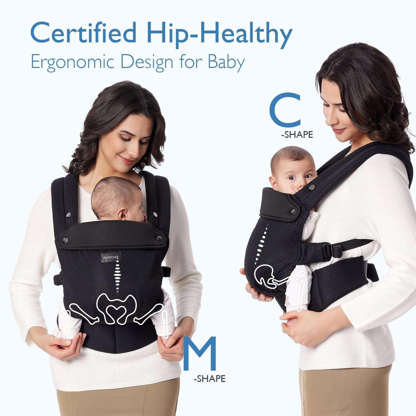 Porte-bébé Momcozy PureHug - Ergonomique, confortable & léger