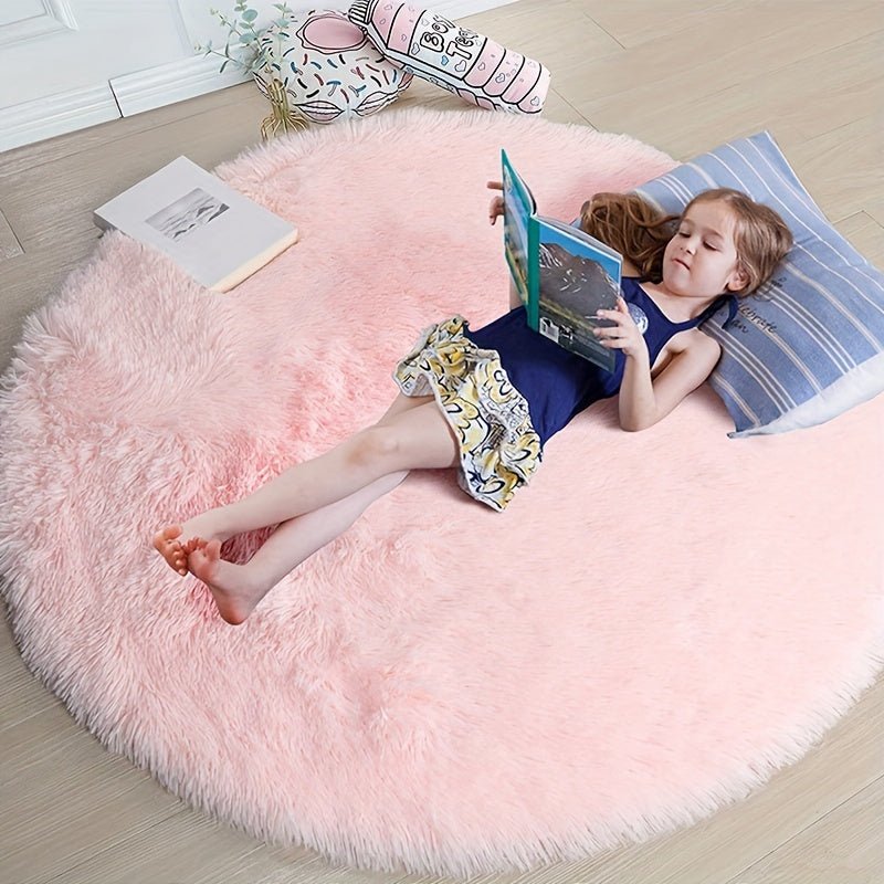 Amtn Club | Tapis Rond Fluffy Ultra Doux – Clouda